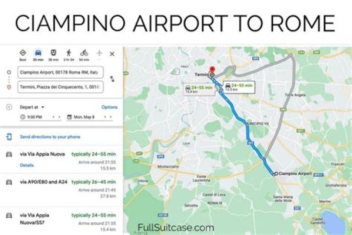 Can you uber from Rome airport?