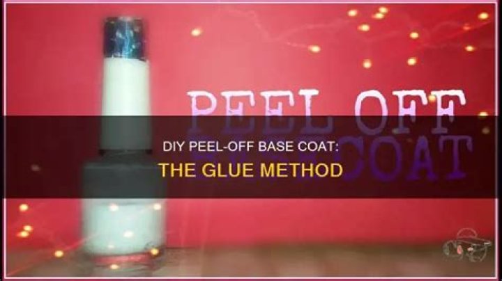 Can you use glue as a peel off base coat?
