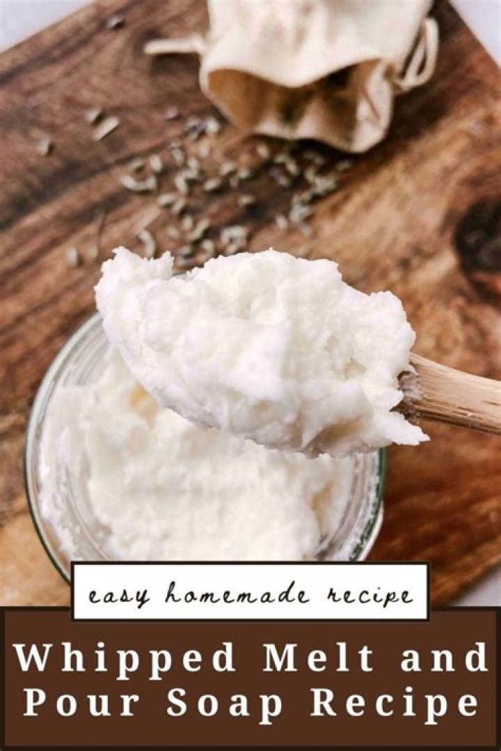 Can you use melt and pour soap to make whipped soap?