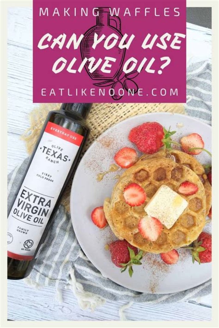 Can you use olive oil instead of vegetable oil to make waffles?