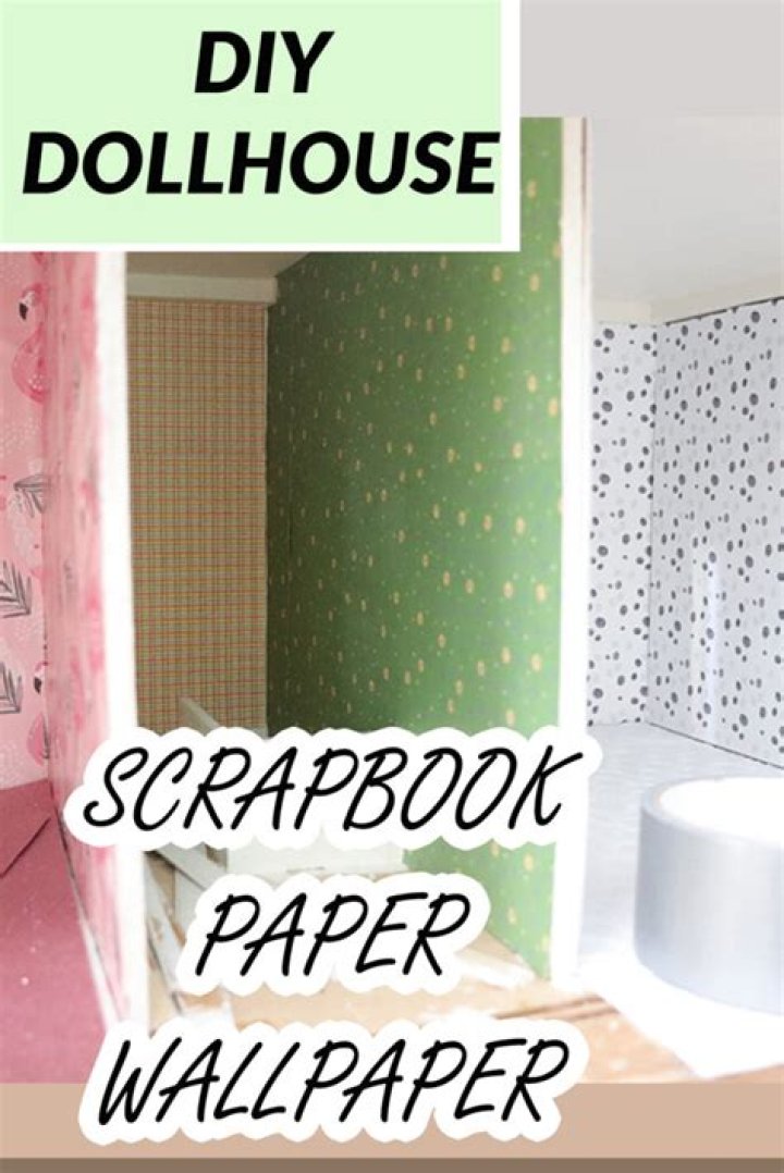Can you use scrapbook paper as wallpaper?
