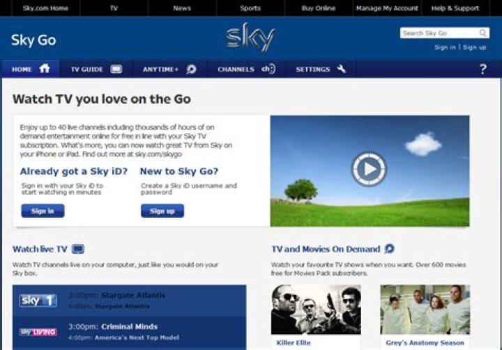 Can you watch Sky Go on PC?