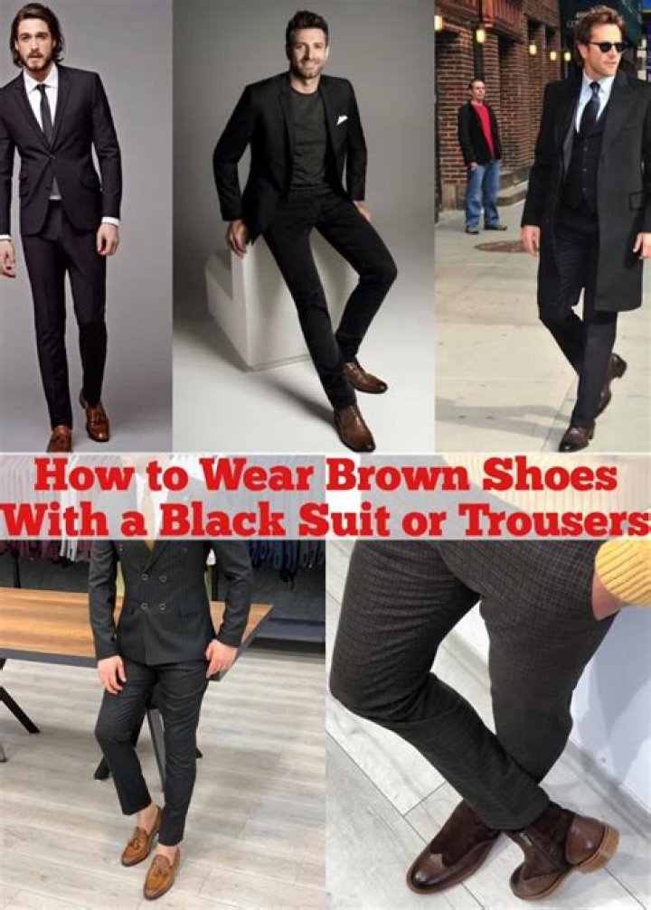Can you wear all black with brown shoes?