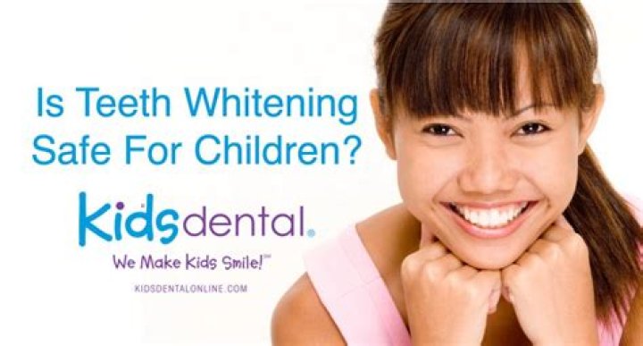Can you whiten children's teeth?