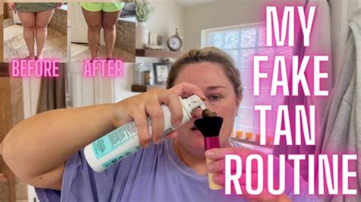 Can you workout with fake tan on?