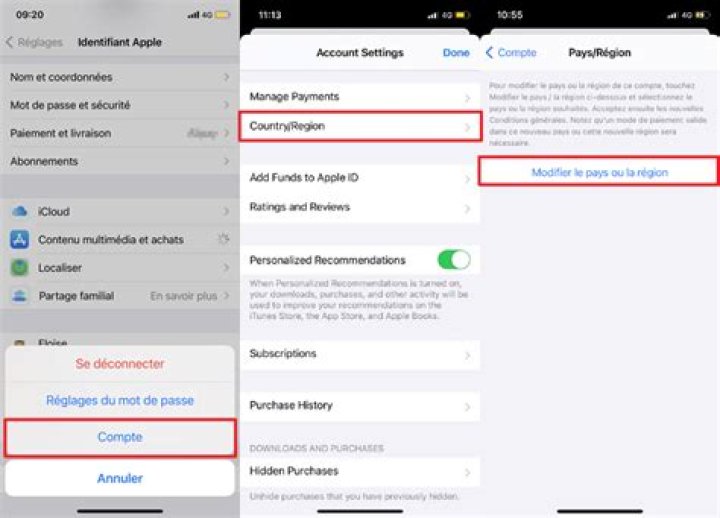 Comment changer le pays de son App Store ?