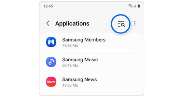 Comment creer un dossier d'application sur Samsung ?