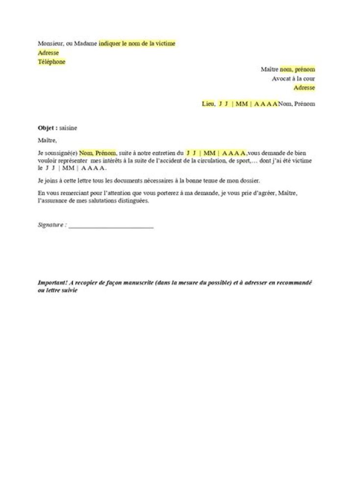 Comment demander les services d'un avocat ?