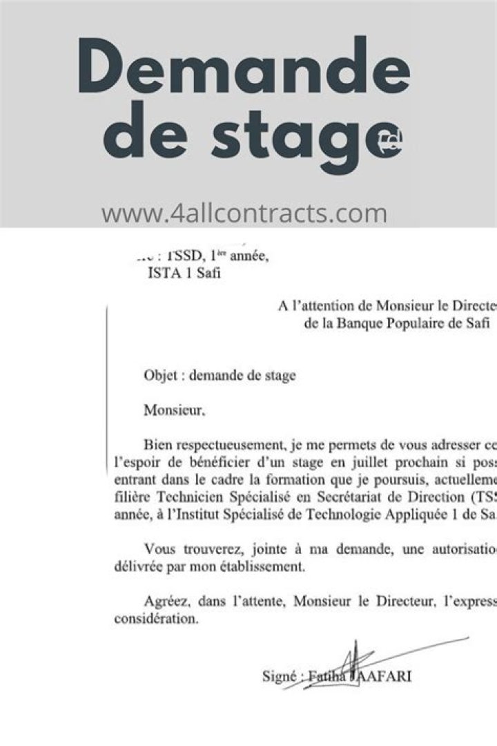 Comment demander un stage dans une entreprise ?