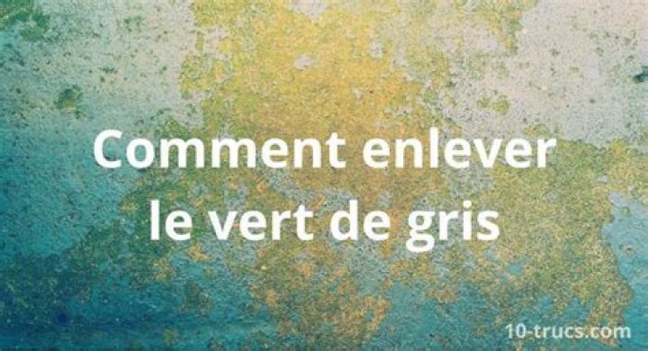 Comment enlever le Vert-de-gris sur des tuyaux en cuivre ?