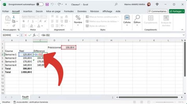 Comment faire une formule Excel ?