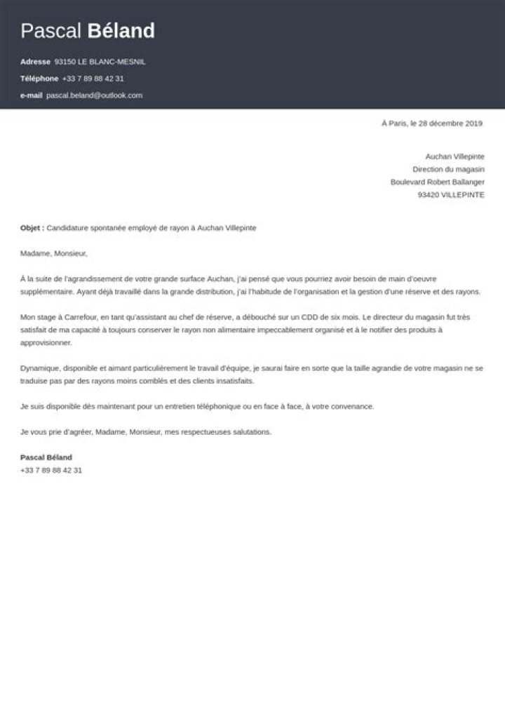 Comment faire une lettre de motivation simple ?