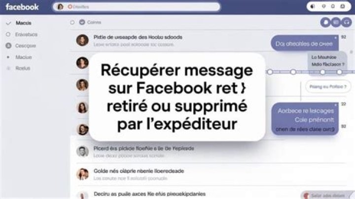 Comment recuperer les messages supprime du facebook ?