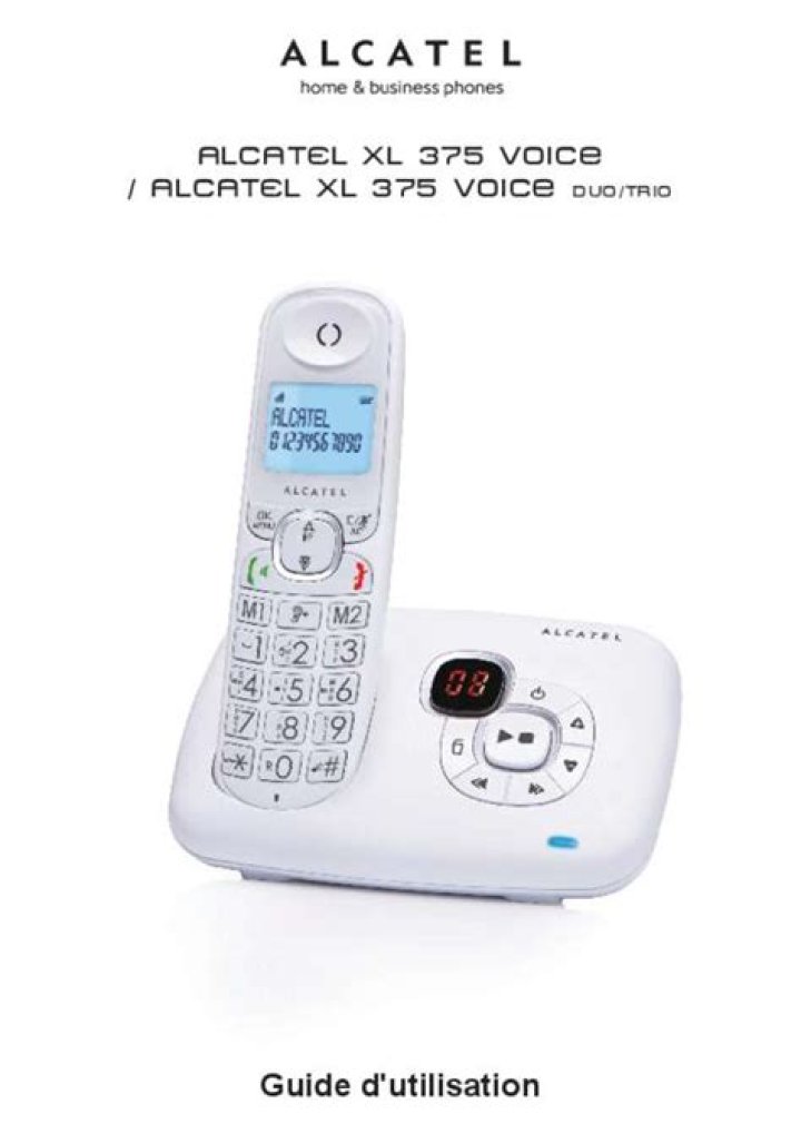 Comment reinitialiser un telephone fixe Alcatel ?