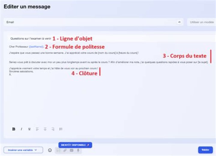 Comment signer la fin d'un mail ?