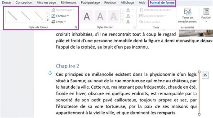 Comment souligner toute la ligne sur Word ?