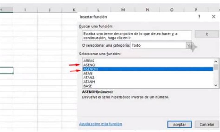 Como calcular o arco seno no Excel?