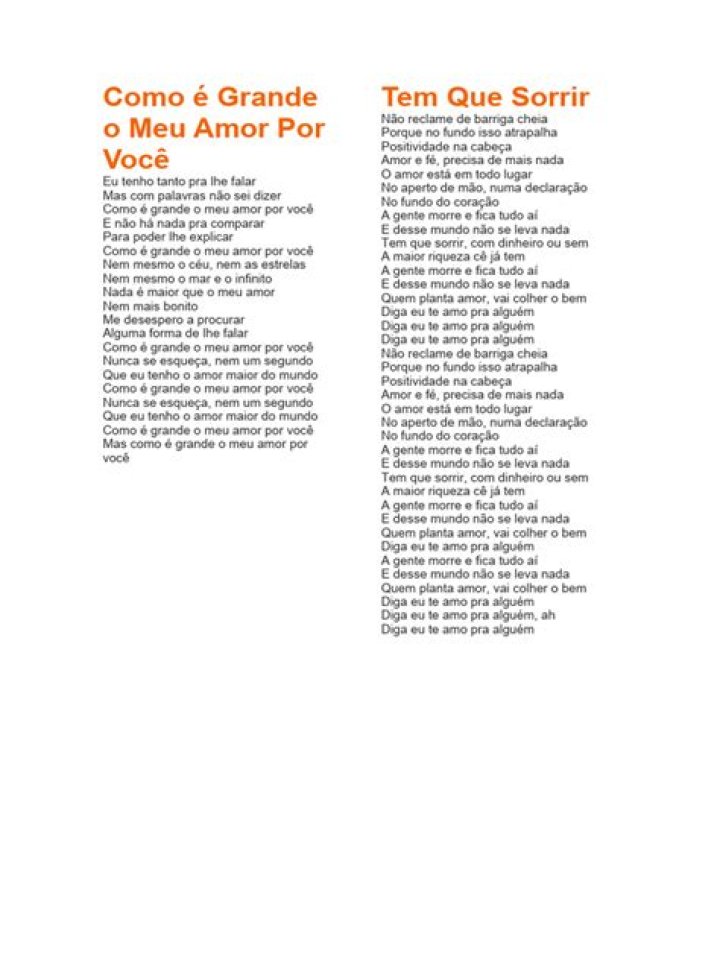 Como descrever um grande amor?