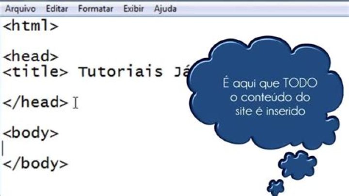 Como fazer um site em HTML no bloco de notas?