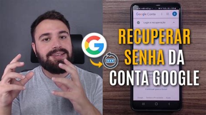 Como recuperar senha da conta Google?