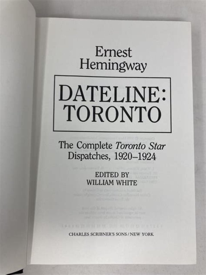 Did Hemingway ever live in Toronto?