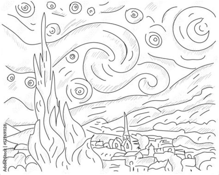 Did Van Gogh paint in black and white?