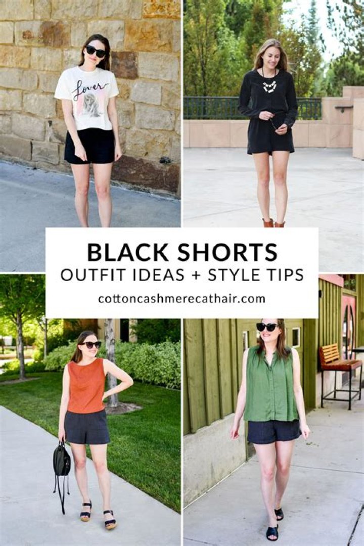 Do black shorts go with a white shirt?