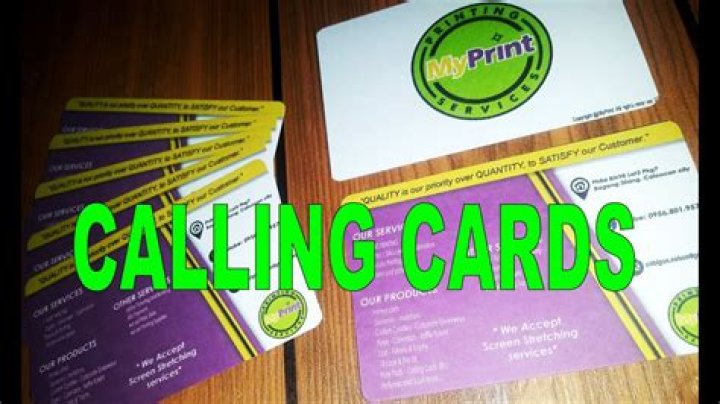 Do calling cards show your number?