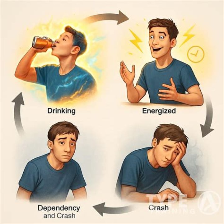 Do energy drinks cause tiredness?