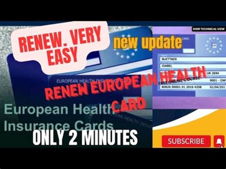 Do I need to renew my European health insurance card?