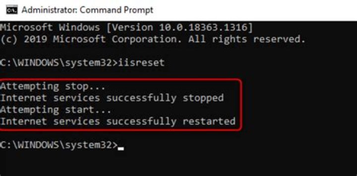 Do I need to reset IIS after changing web config?