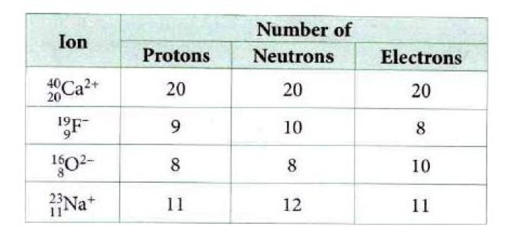 Do ions have a different number of protons?