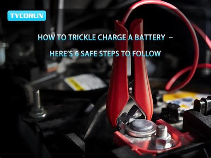 Do you have to disconnect battery to trickle charge?