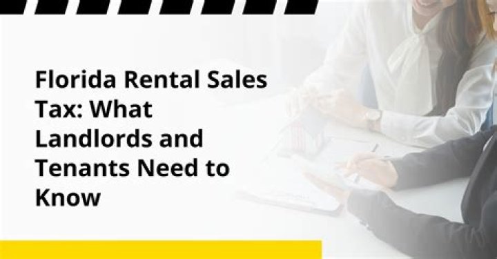 Do you pay sales tax on rental property in Florida?