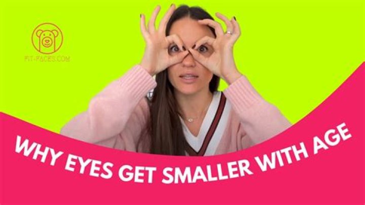 Do your eyes get smaller as you age?