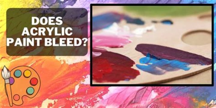 Does acrylic paint bleed through paper?