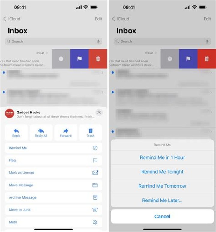 Does Apple Mail have snooze?