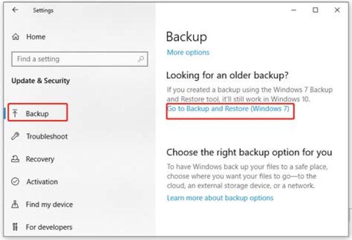 Does backup and restore work in Windows 10?