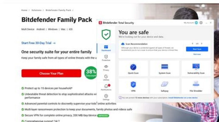 Does Bitdefender Family Pack include VPN?