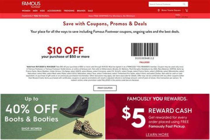 Does Famous Footwear have any coupons?