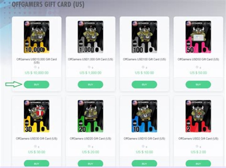 Does GameStop sell OffGamers gift cards?