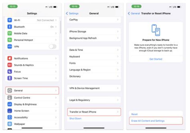 Does installing a new iOS delete everything?
