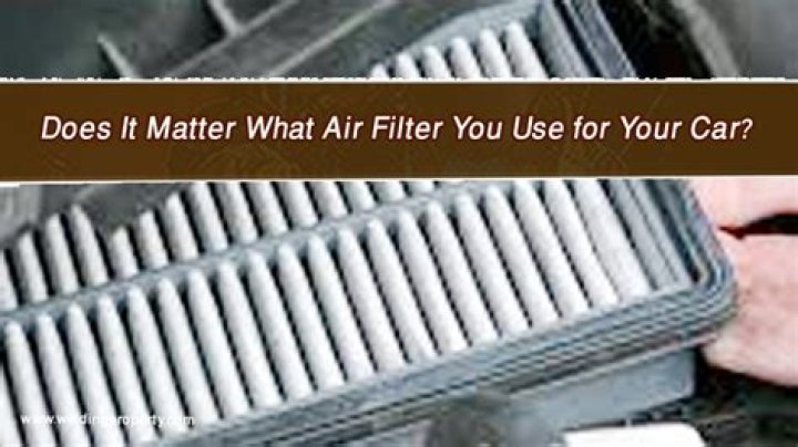 Does it matter what air filter you use?