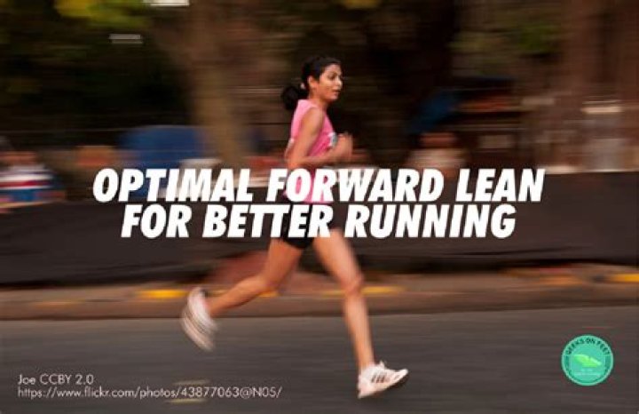 Does leaning forward make you run faster?