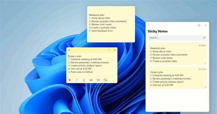 Does notes have a widget?