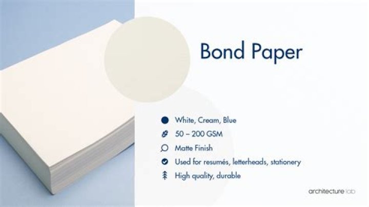 Does paper or bond paper?