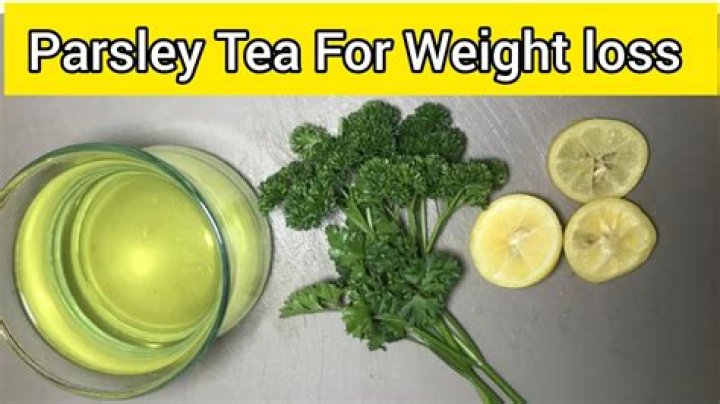 Does parsley tea help lose weight?