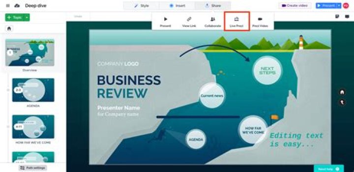 Does prezi have an app?
