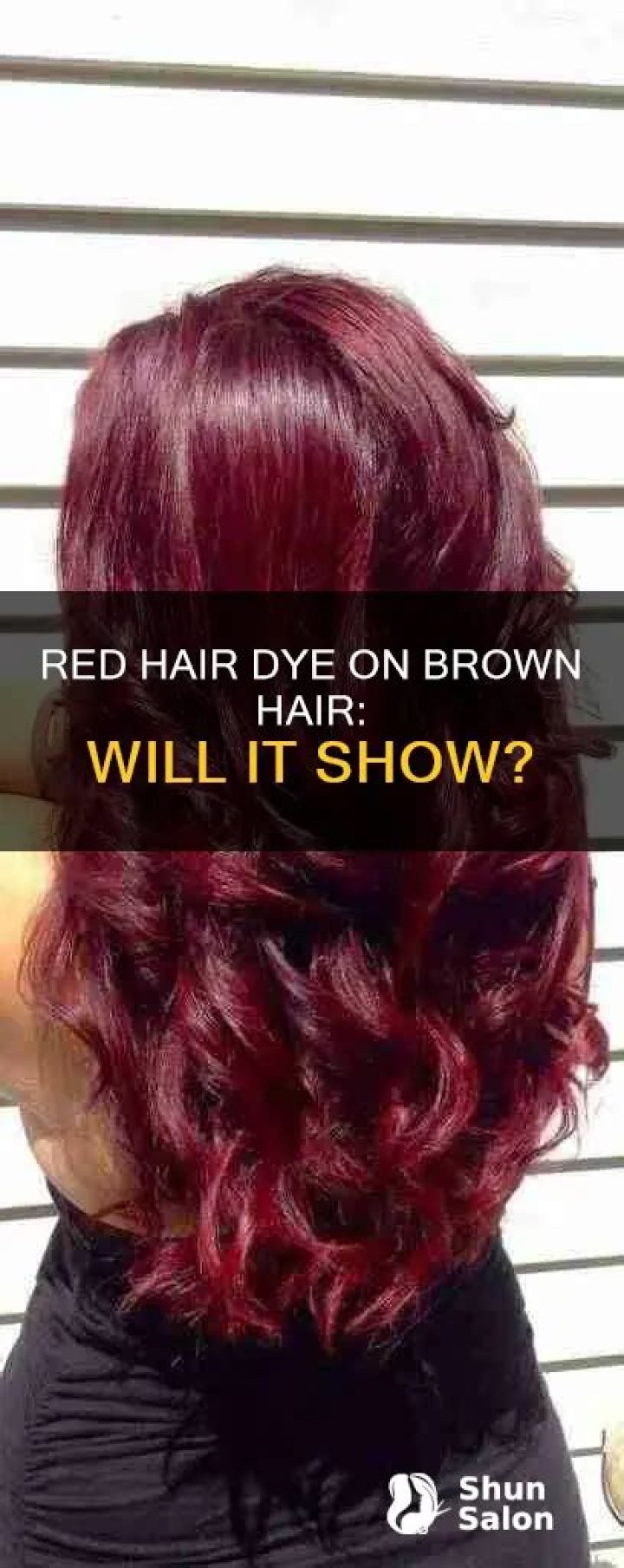 Does red hair dye show up on brown hair?