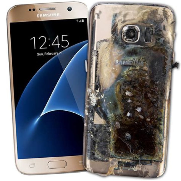 Does Samsung s7 catch fire?